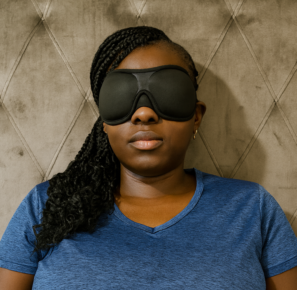 3D Contoured Sleeping Eye Mask for Eyelashes Protection and Travel Sleep Pack of 3 Sleep Masks